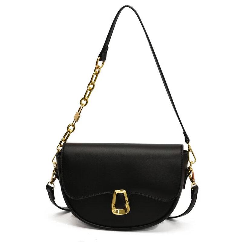 OGAR Fashion Retro Saddle Crossbody Bag Single Shoulder Bag
