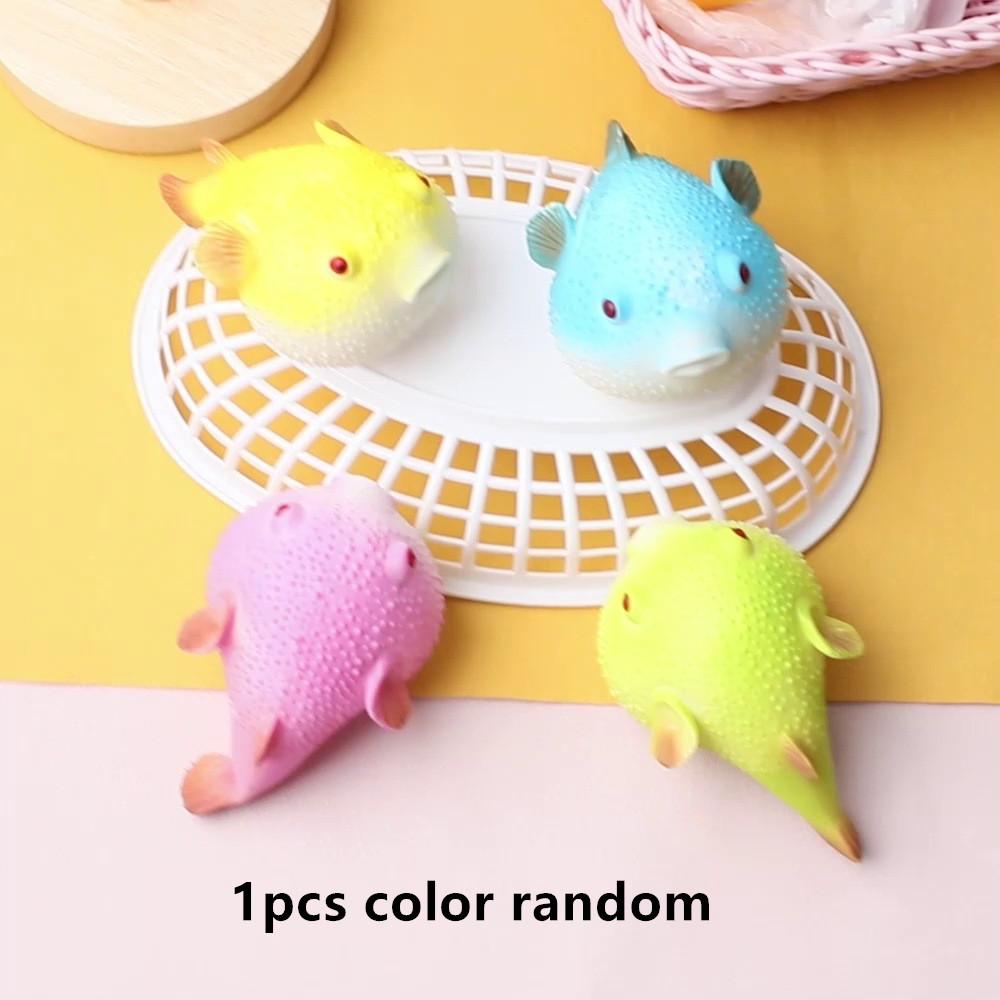 

Novelty Squishy Fish Stress Sphere Playful Stretch Press Fidgeting Toy For Kids & Adults Prank Gift For Fool S Day