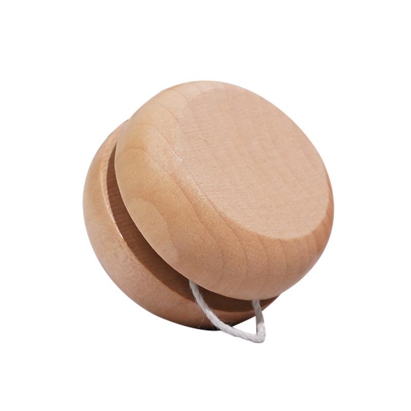 2PCS Handcrafted Wooden Yoyo - Circular Exercise Toy for Adults, DIY Paintable Design for Creative Decoration, Party Games ZSY