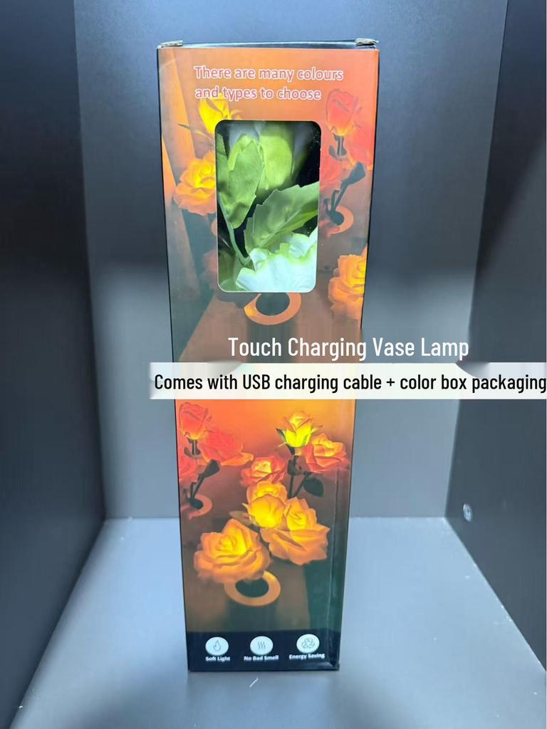 Creative Red Rose Table Lamp - Romantic Night Light for Festivals, Birthdays, Qixi, and Valentine's Day