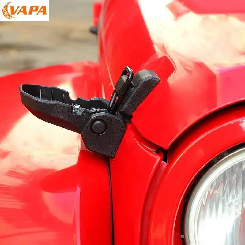 Hood Latches Locking Hood Catch Kit Metal Hood Locks for Jeep Wrangler JK 2007 -2017 Car Accessories