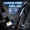 OKHEALING Karbonfaser Billard Queue Schwarze Technologie Billard Queue Sticks 11,8mm Spitze Radial Pin Verbindung 147cm/58Zoll Länge 19~20oz Gewicht, Weißer Tiger