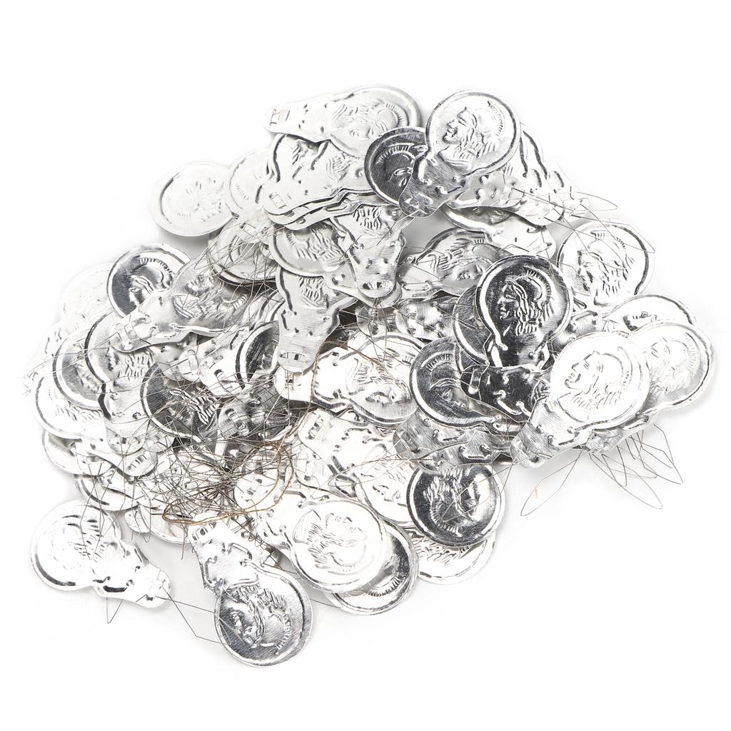 100Pcs   Needle Threader Aluminum Wire   CrossStitch Insertion Hand Machine Sewing Tool(Single   )