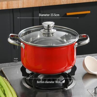 Multi-Color Stainless Steel Induction Soup Pot