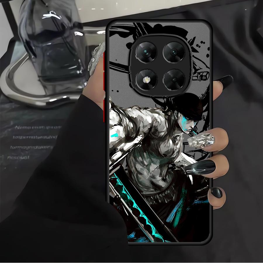 Back Phone Cover Case for Xiaomi Redmi Note 11S 9S 8T 10S 13 14 12 Pro Plus 8 9 10 11 12s 7 Anime One Piece Zoro