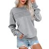 Women's Fashionable Long-sleeved Pullover And Solid-color Sweatshirt