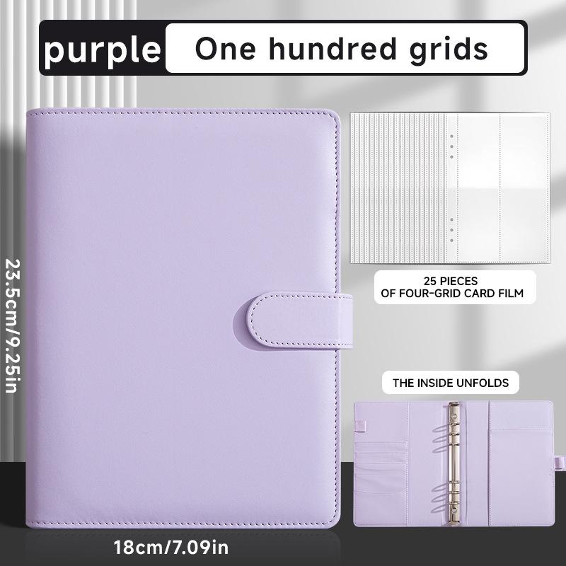 A5 Loose-leaf Account Notebook Spotted Cover Planner Custom Financial Organizer Multi-slot Work Journal Portable Record Book