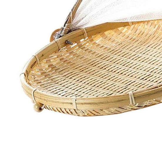 Picnic Basket with Cover Large Capacity Multifunctional Hand-Woven Storage Basket Outdoor Supplies