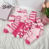 Non Slip Bedtime Socks 1 Pair Women Fuzzy for Valentine's Day, Warm Fluffy Coral Fleece Winter Slipper Socks, Fall Thick Sleeping Gift Holiday House