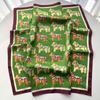 Stylish Imitation Silk Scarves Bandanas Cotton Printed Square Scarf For Women Luxury Hijab Neckerchief Elegant Shawl Wraps