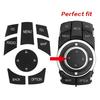 10 Pcs Car Multimedia Buttons Cover iDrive Stickers for 1 2 3 5 7 Series