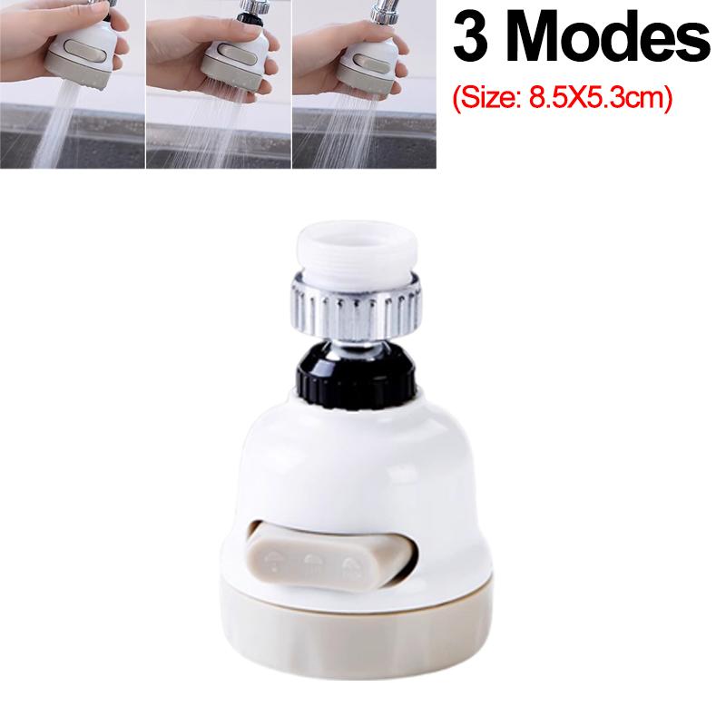 360 Degree Swivel Kitchen Faucet Aerator Adjustable Dual Mode Sprayer Filter Diffuser Water Saving Nozzle Bath Faucet Connector