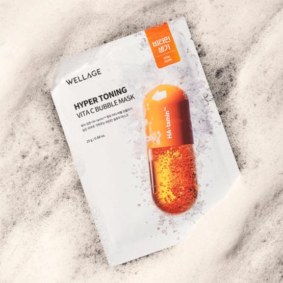 WELLAGE Hyper Toning Vita C Bubble Mask 25g*5EA