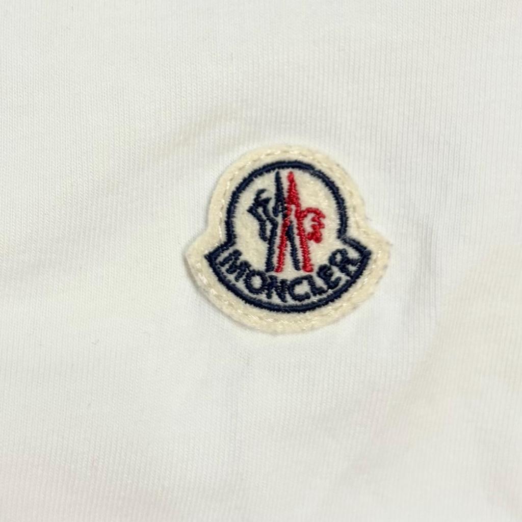 MONCLER Tricolor T-Shirt White Men's Size S Model C1091810080087256