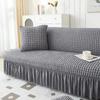 1PC M/L Seater Seersucker Futon Sofa Lipcover High Stretch Sofa Bed Skirt Cover Corner Sofa Protector Elastic Corner Couch Cover