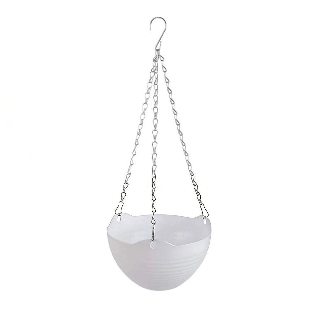 Durable Self-absorbing Hanging Basket Plastic Colorful Flower Pot Hanging Flower Pot Garden Decoration