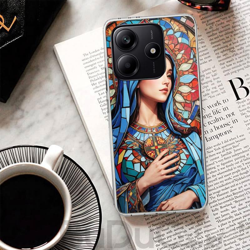 Virgin De Guadalupe Virgen Mary Cover For Xiaomi Redmi Note 14 13 12S 12 11 Pro Plus Phone Case 11S 10S 10 11E 11T + 9S 9 Print