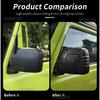 For Suzuki Jimny JB64 JB74 2018 2019 2020 2021 2022 2023 2024 2025 Matte black Car Rearview Mirror Trim Cover LHD RHD ABS 1Pair