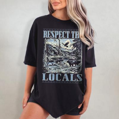 Respect The Locals Printed Tshirt SpringSummer Womens Shirt 2026 New Fashion Trend Top Short Sleeve Comfortable Tshirt