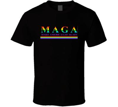 MAGA Make America Gay Again Lustiges LGBTQ Geschenk Pride T-Shirt