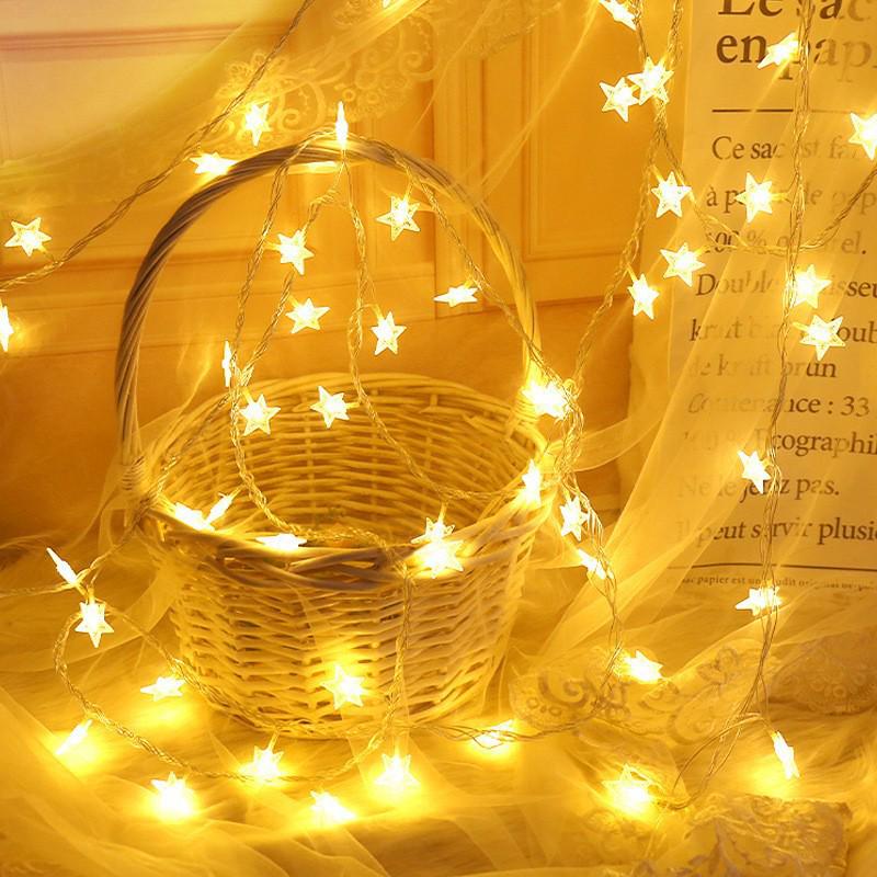 LED Starry Moon Tent Lights for Atmosphere and Decor - Full Sky Stars for Room, Bedroom, or Balcony with Round Ball Design