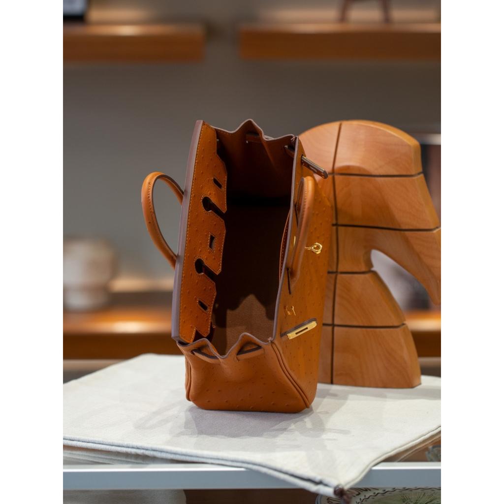 Cross-border spot first-layer cowhide 25/30 ostrich pattern genuine leather fashionable large-capacity women's handbag