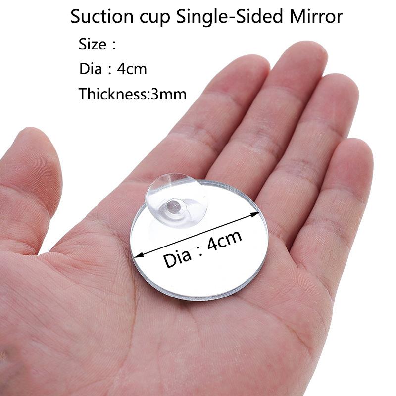 Aquarium Betta Mirror Fish Tank Floating Round Mirror for Fish Betta Flowerhorn Cichlid Training