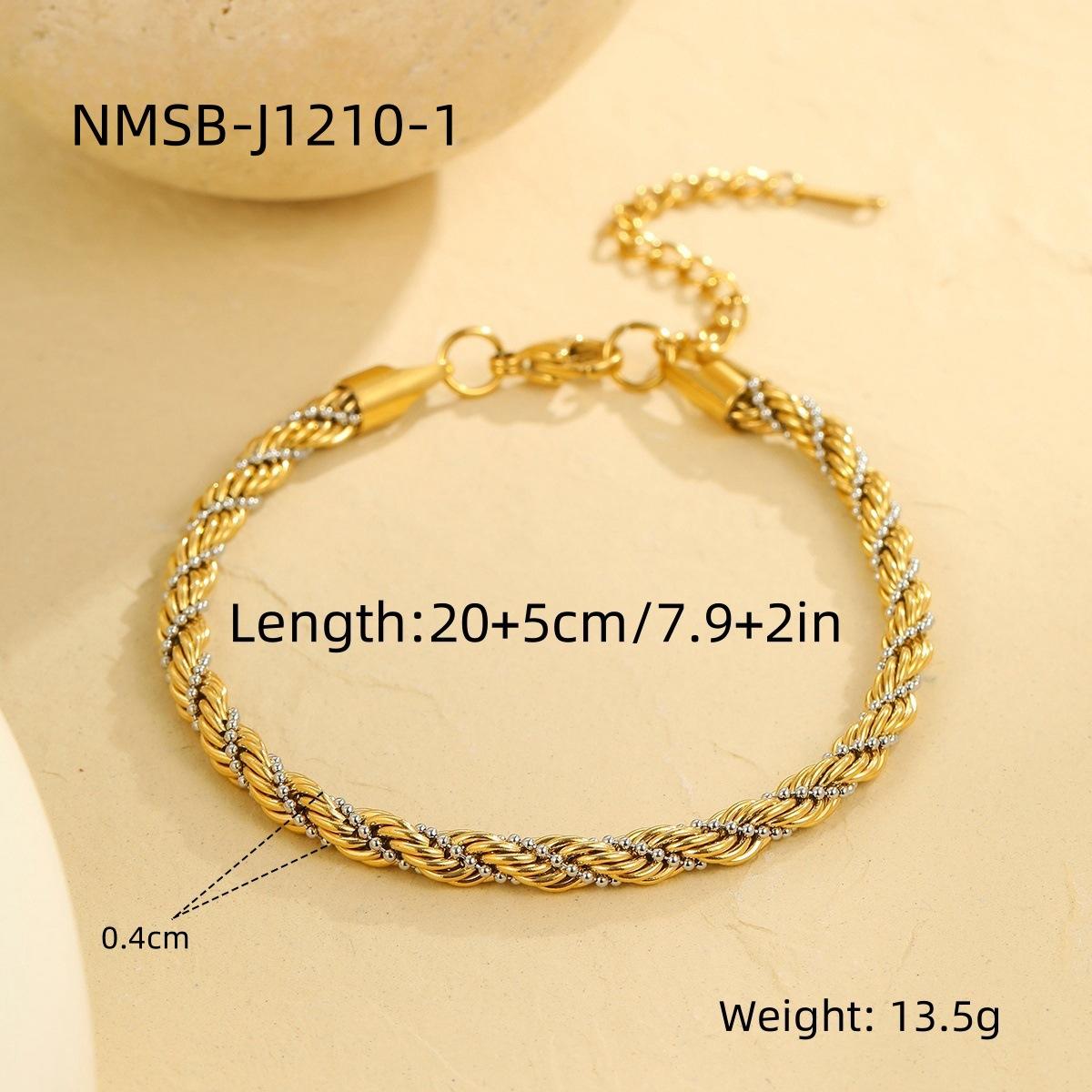 GEMCHIC Women s 18K Stainless Steel Twisted Chain Bracelet for Fashion Lovers