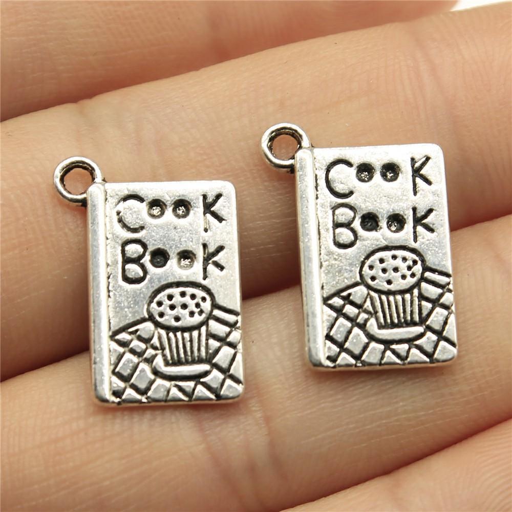 20pcs Tableware Dinnerware Dinner Set Dinner Service Knife Spoon Fork Charms For Jewelry Making DIY Crafts