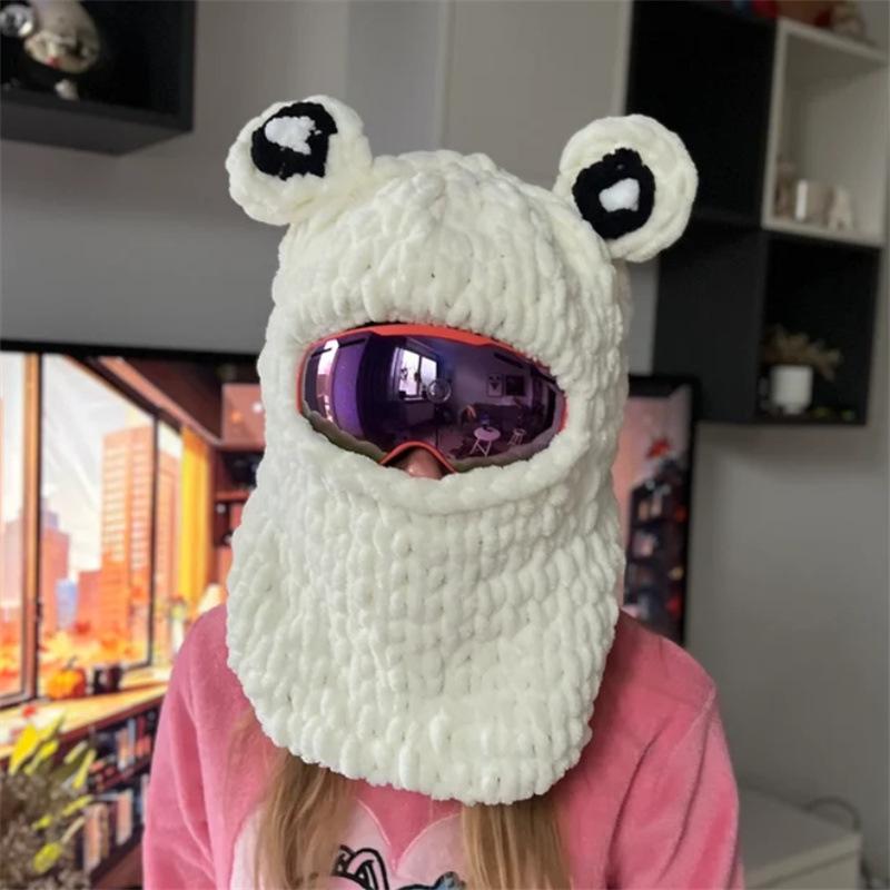 New Handmade Crocheted Nose Hat Plush Nose Protector Halloween Nose Mask