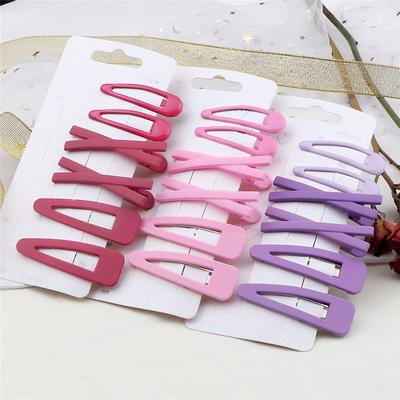 6 Stück Einfarbige Haarnadeln für Kinder Mädchen Basic Schlichte BB-Clips Bunte Niedliche Haarspange Haarspangen Kopfschmuck Haarschmuck