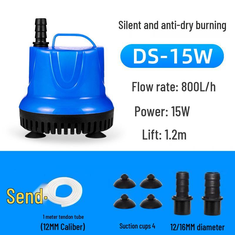 Leise Tauchpumpe für Aquarien und Schildkrötenbecken - Effiziente Wasserzirkulation und Kotabsaugung