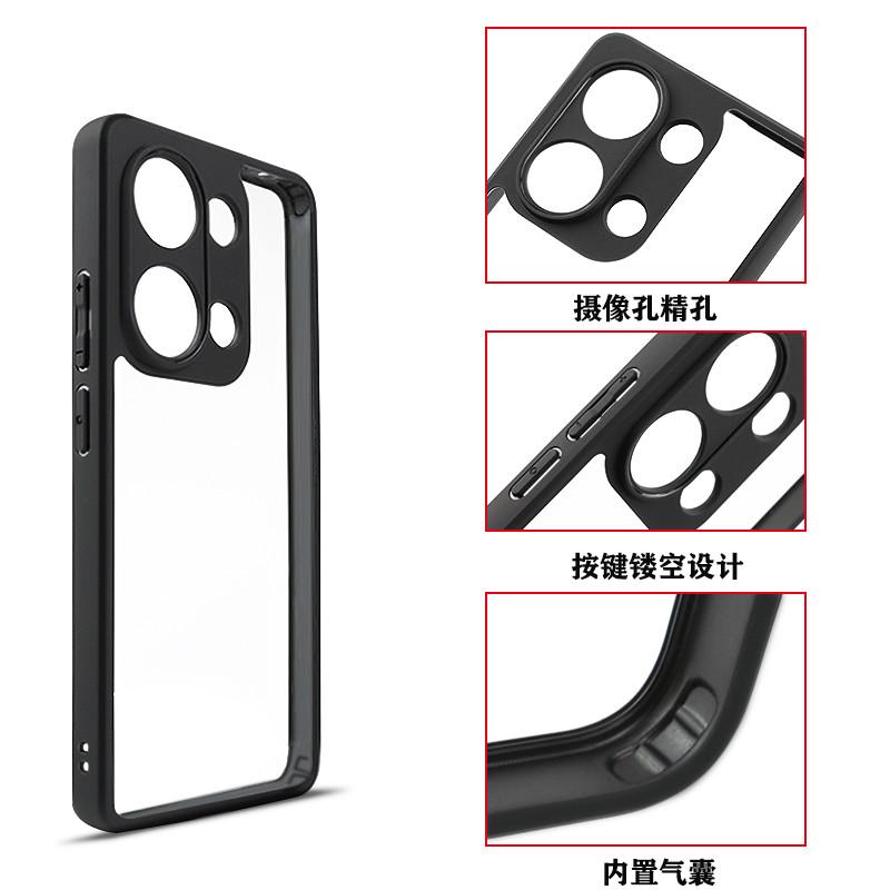 For Xiaomi Redmi Note 13 Pro 4G Case Redmi Note 13 Pro Cover TPU Frame Plastic Bumper Protective Phone Cases Note 13 Pro Plus