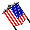 Fourth of July Garden Stake Stars And Stripes Eagle Yard Art Stake American Patriotic Stake for Backyard Lawn Decoration