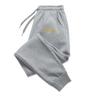 Golden-crown Men Jogger Pants Pocket Elegant Thin Golden Crown Print, Noble Minimal Line Graphic, Elastic Drawstring Soft Sweatpants for Streetwear