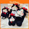 Black Cat Plush Pillow Cartoon Soft Toy Gift For Home Decor And Kids