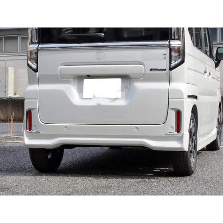 For Suzuki Spacia MK54S MK94S 2024 2025 ABS Chrome Rear Reflector Fog Light Lamp Cover Trim Bezel Frame Styling Garnish