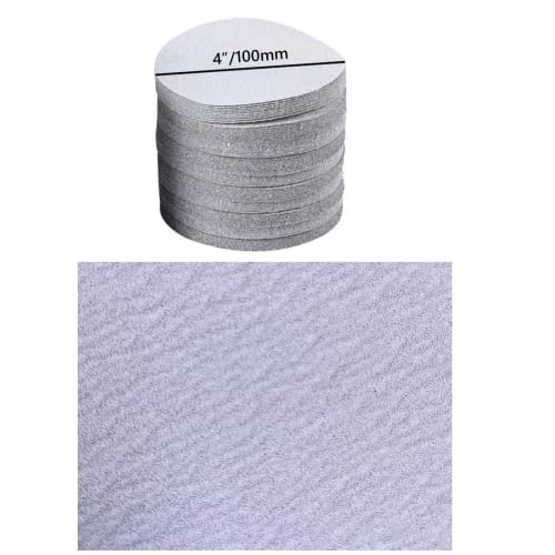 100mm Diameter Sandpaper, Disc Paper, Double Action, Magic Paper [50 Sheets], Available in 120#-1000# Grit, Round Sandpaper, 4"/100mm Diameter, White