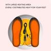 Electric Heating Insoles Cuttable Size Breathable Keep Warming USB Heated Shoes Pads for Men 40?46