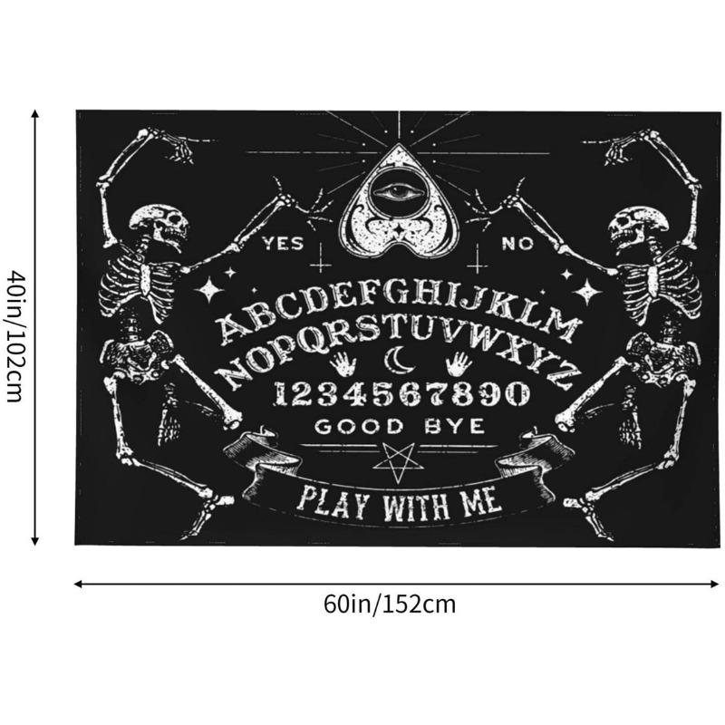 Home Decor Ouija Board Tapestry Vintage Wall Art Wall Hanging Blanket Halloween Bedroom Living Room Decorations 230x180cm Tapiz