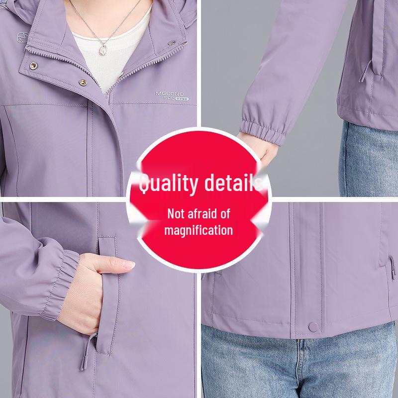 Stylish Hooded Spring Jacket for Middle-Aged Moms - 2026 Edition