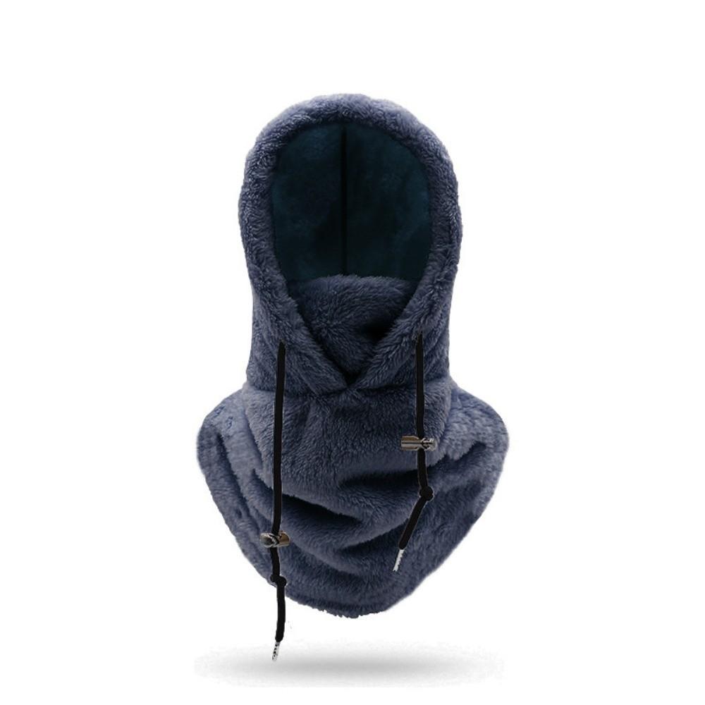 Windproof Plush Sherpa Hood Thickened Ski Mask Hat Fashion Face Cover Cap Outdoor Sports