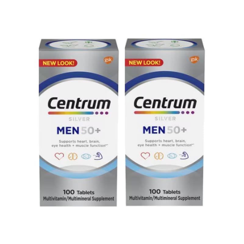 Centrum Silver Multivitamin for Men Over 50, 200 Tablets (100+100)