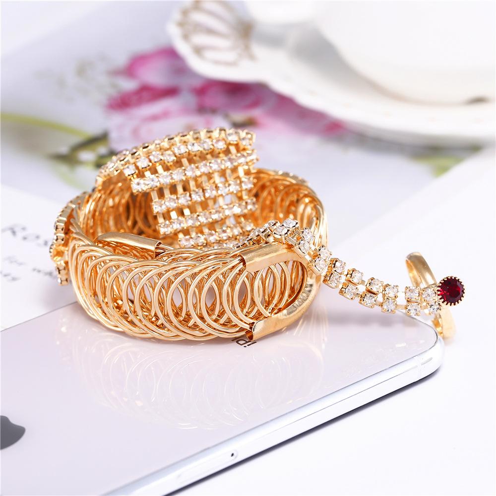 Frauen Armband Quarz Uhren Strass Uhr Damen Zifferblatt Armbanduhr