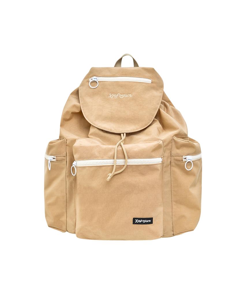 Krafyarn Boxy Pocket Backpack Nomad Beige