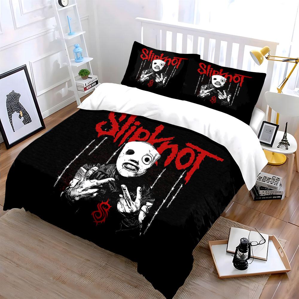Slipknot Band Bedding Set Bedding Duvet Cover Set Duvet Cover Pillowcases (1 * Duvet Cover 2 * Pillowcases, without duvet insert)