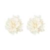 Pinkdudu Fashion Fairy Women Fairy Ear Jewelry Simple White Flower Stud Earrings for Girls PD2108