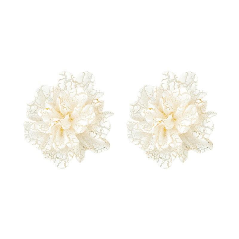 Pinkdudu Fashion Fairy Women Fairy Ear Jewelry Simple White Flower Stud Earrings for Girls PD2108