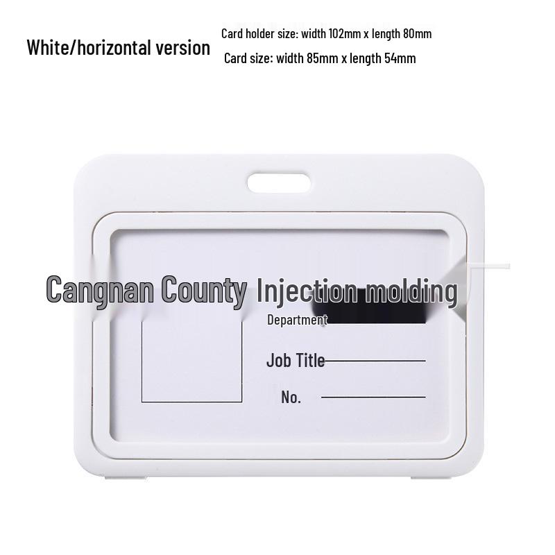 Double-Sided Transparent Colored ID Badge Holder Sleeve