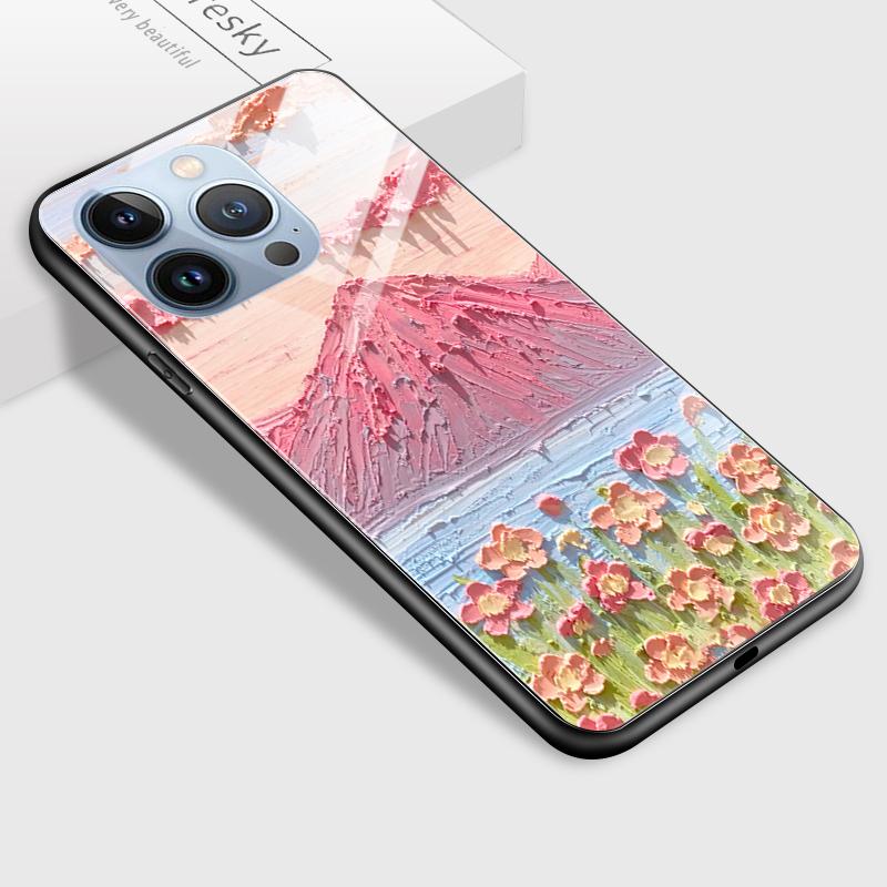 Tempered Glass Phone Case For Samsung A12 A16 A32 A53 S20FE S23 S25 Honor20 X6A 90Lite 9X Huawei Y9Prime2019 P30Lite Soft Edge Shockproof Smooth Shell